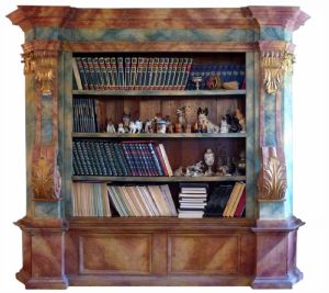 Großes lackiertes Bücherregal (auch als Paar)